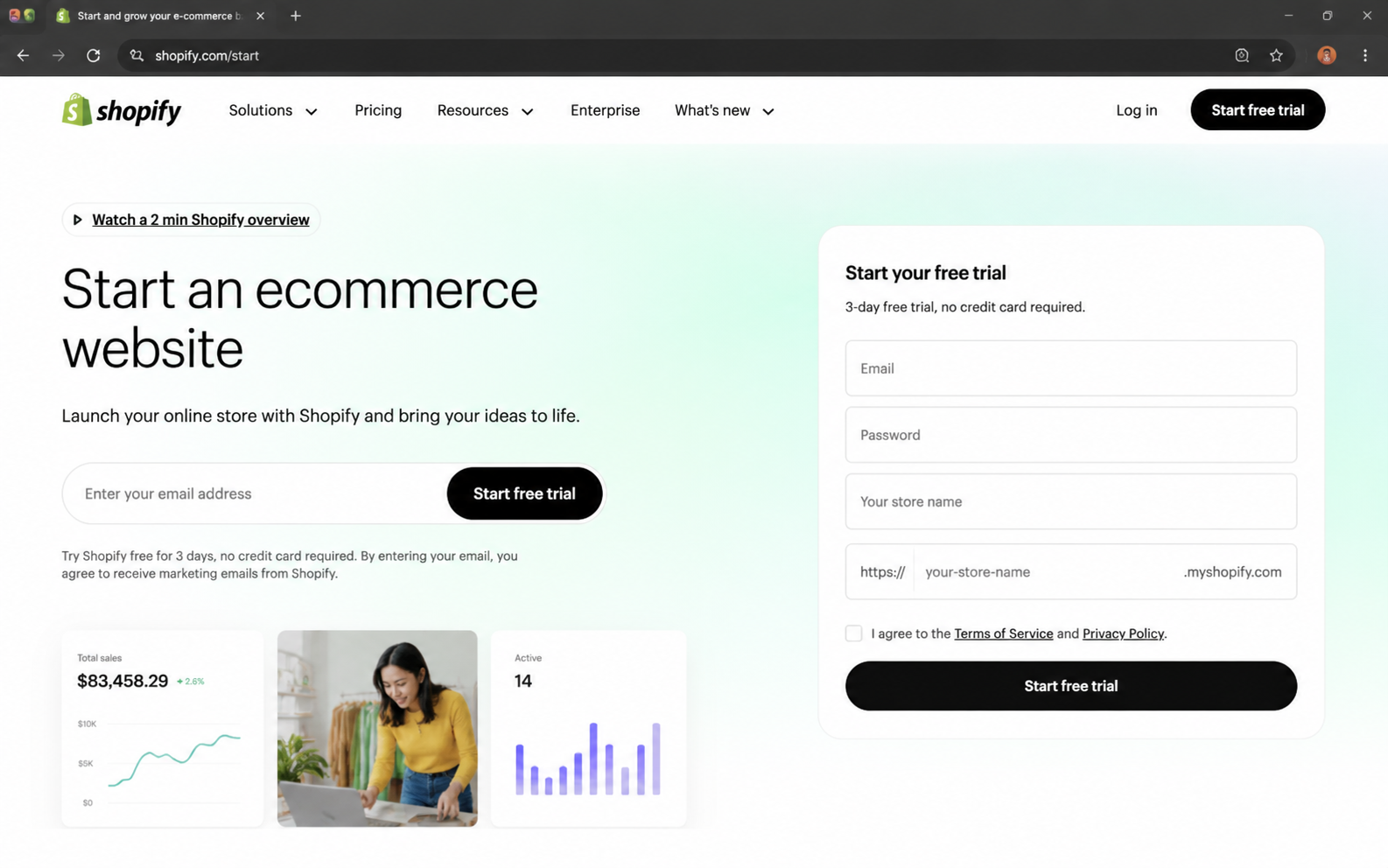 how to start an ecommerce website